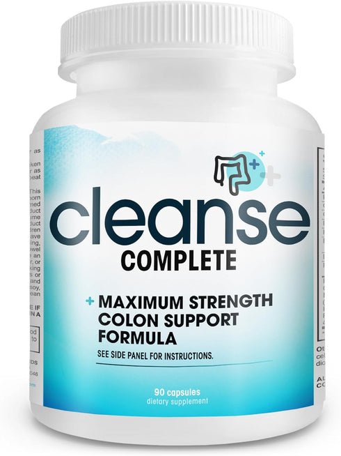 Cleanse Complete - Triple Strength Activated Colon Cleansefor Optimal Colon Health and Colon Care....