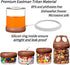 SELEWARE Portable Stackable Food Storage Containers for Snacks Formula Powder and Drinks Twist Lock System Airtight Leak-proof BPA and Phthalate F...