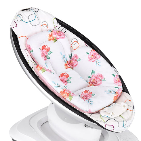 Minne Baby Infant Insert - Compatible with 4Moms RockaRoo and MamaRoo - Breathable Cool Mesh Fabric - Plush Soft Newborn Insert with Head and Body...