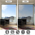 HIDBEA One Way Privacy Window Film, Daytime Privacy Sun Blocking Anti UV Reflective Window Film Heat Control Static Cling Window Tint Film for Hom...