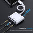 USB C to 3.5mm Headphone Splitter and Charger Adapter for iPhone 15/iPad Pro, 3 in 1 USB C to Dual Earphone Jack with PD Fast Charging Dongle Comp...