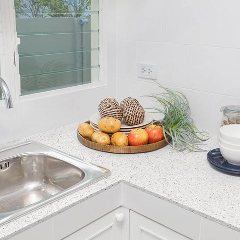 Decoroom Marble Contact Paper for Countertops, Self Adhesive Waterproof Granite Marble Wallpaper, Peel and Stick Countertops for Cabinets Kitchen ...