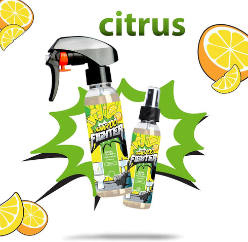 Citrus 2oz Toilet Spray - USA Made Before You Go Toilet Bowl Spray | Bathroom Poop Air Freshener Odor Eliminator Funny Gift...