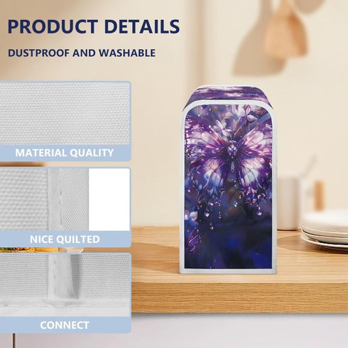 Can Opener Cover Purple Butterfly Foldable Electric Can Opener Covers Home Decor Can Opener Electric Kitchen Appliance Dust Covers...