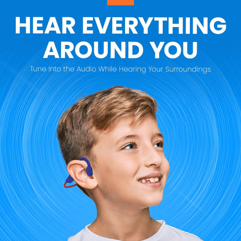 Helix Air Jammers Kids Bluetooth Air Conduction Open Ear Headphones...