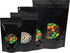 Double-Sided Matte/Glossy Color with Clear Round Window Stand-Up Pouch (100 Bags/Pack) (4" x 6.3", Glossy Black)...