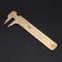 Double Scale Vernier Calipers Brass Sliding Gauge Sliding Pocket Caliper Handy Measuring Tool mm/inch for Measuring Jewelry(100mm)...