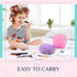 Remerry 6 Pcs Nylon Cosmetic Bag Travel Make up Pouch Toiletry Bag with Zipper Preppy Makeup Bag Waterproof Makeup Organizer Bag Set for Women Gir...