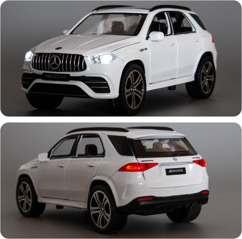 Benz GLE63S AMG Model Car 1/32 Alloy Diecast Pull Back Toy Car with Light and Sound Model Vehicle for Boys Girls Gift(White)...