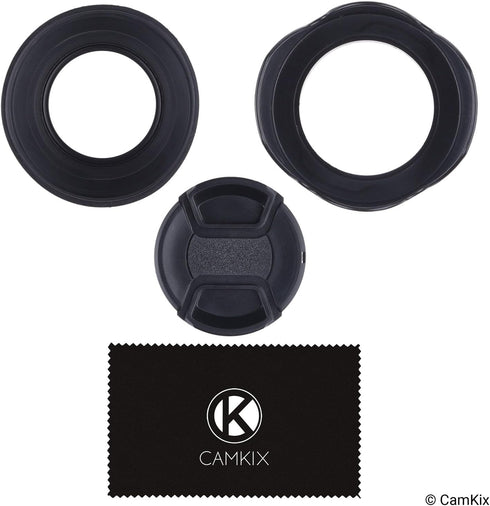 2 lens shades: tulip + rubber – 1 lens cap – reduces lens reflections – protects against excessive sunlight for enhanced photos and videos...