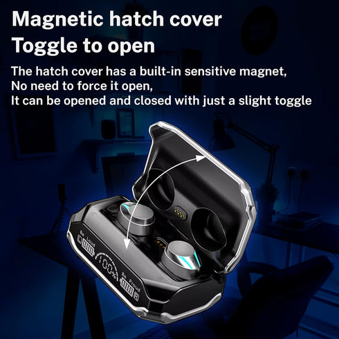 M41 Bluetooth Ear Buds, True Wireless Earbuds 120Hrs Playback with 1200mAh Battery, IPX7 Waterproof Bluetooth Earphones for Android, iPhone, PC, L...