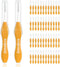 Amakos 50 Pcs Interdental Brushes, Soft Bristled Dental Picks for Plaque Removal Health Braces Brush (1.2mm)...
