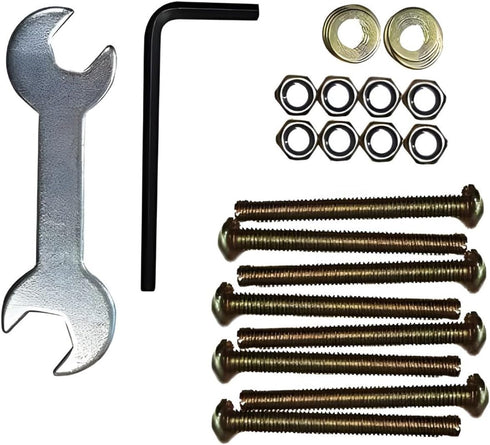 Kings Brand Furniture Bed Frame Hardware Set - Heavy Duty Screws and Bolts for Metal Bed Frame - Attach Headboard & Footboard - 42 Pcs...
