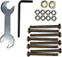 Kings Brand Furniture Bed Frame Hardware Set - Heavy Duty Screws and Bolts for Metal Bed Frame - Attach Headboard & Footboard - 42 Pcs...