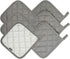 6 Pack Potholders Kitchen Pot Holders Set,Cotton Pot Holders for Kitchen 7 inch hot Pads,Heat Resistant Hot Pads for Cooking and Baking Dark Grey...