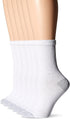 Fruit of the Loom Women's 6 Pack Core Crew Socks, White, Shoe Size: 8-12...