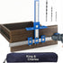 King&Charles Cabinet Hardware Jig, Cabinet Handle Jig with Point Wood Drils Bits, Cabinet Jig for Handles and Pulls on Drawers/Cabinets/Doors, Cab...