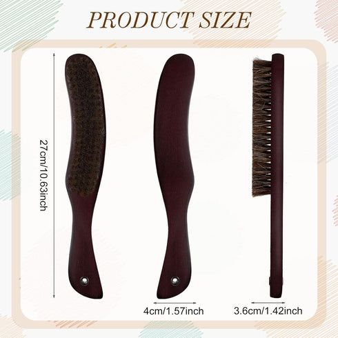 Patelai 2 Pcs Felt Brushes Felt Hat Cleaner Cowboy Hat Brush Cleaning Kit Hat Brush and Cleaning Sponge Set Horse Hair Wood Hat Brush Hat Clean Sp...