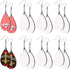 SAVITA 16 PCS Sublimation Earring Blanks, MDF Sublimation Printing Earrings, Unfinished Teardrop Earring Pendant with Earring Hooks for Jewelry DI...