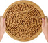 Round Wooden Labyrinth Board Game - Marble Maze for Education and Fun, Toddler Activity Board, Brain Teaser Puzzle Logic Game with Two Metal Balls...