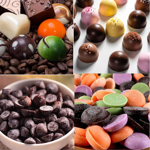 Chocolate Drops Silicone Mold Mini Round 148 Cavity Dog Treat Molds Non-Stick Gummy Candy Molds for DIY Chocolate Cookies Jelly Red 2 PCS...