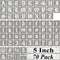 5 Inch Alphabet Letter Stencils for Painting - 70 Pack Old English Letter Stencil Templates with Numbers and Signs for Painting on Wood, Reusable ...