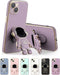COOWEEK 6D Plating Astronaut Hidden Stand Case Cover for iPhone 13,Cute Phone Case with Camera Lens Protector Cover,Purple,6.1 Inch......