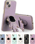 COOWEEK 6D Plating Astronaut Hidden Stand Case Cover for iPhone 13,Cute Phone Case with Camera Lens Protector Cover,Purple,6.1 Inch......