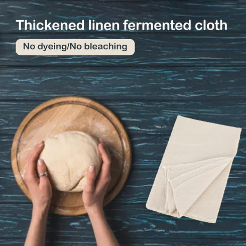 3Pcs Linen Cloth for Bread Baking 14x18 Inches Tea Towels for Baking Sourdough Bread Proofing Towel Pastry Cloth for Dough, Baguettes, Loaves, Pas...