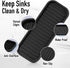 Zulay Kitchen (9x3.5) Silicone Sponge Holder for Kitchen Sink - Flexible Multipurpose Soap Tray Sponge Holder - Sink Organizer Tray for, Bathroom,...