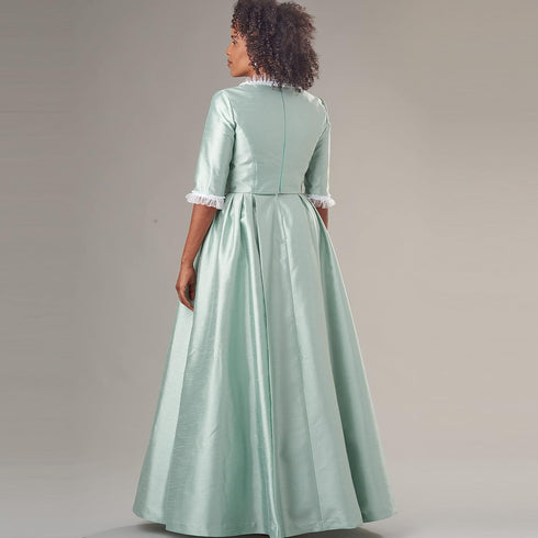 Simplicity Misses' 18th Century Historical Costume Dress Kit, Code 9251 Sewing Pattern, Sizes 16-24, White...