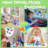 Baby Bath Toys for Kids Ages 1-3 Cute Unicorn No Hole Bath Toys Suction Toys Creative Connect Build Travel Toys Sensory Toys for Toddlers 1-3 Todd...