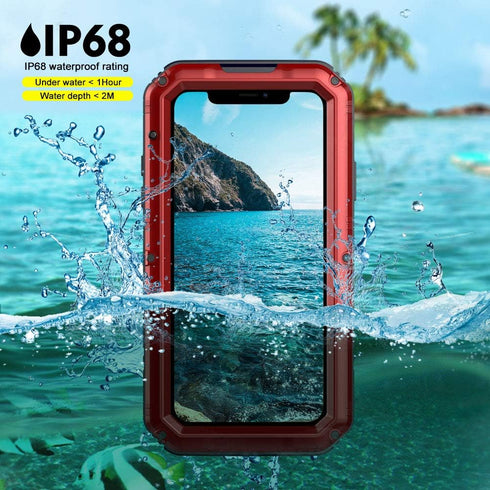 Beasyjoy for iPhone 11 Case Waterproof Metal Case Heavy Duty Built-in Screen Full Body Protective Shockproof Dustproof Military Grade Rugged Defen...