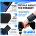 5 rows of 15 powerful magnet tool accessories, magnetic wristband for tools, Holding Screws Wrist Magnet Tool gift for men, adsorbing screws, nail...