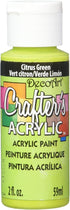 DecoArt Crafter's Acrylic Paint, 2-Ounce, Citrus Green...