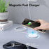 Magnetic Wireless Charger, 15W Mag-Safe Portable for Apple, 5ft, Dual Ports Fast Flat Magnet Charger for iPhone 15 14 13 12 Pro Max Plus & Airpods...
