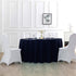 108 inch Round Tablecloth Washable Polyester Table Cloth Decorative Table Cover for Wedding Party Dining Banquet?108 inch,Navy?...