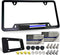 Police Thin Blue Line License Plate Frame-American Flag Patriotic Car Tag Holder, USA Black Aluminum Bracket with Screw, Cap Covers, Decal, Novelt...