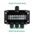ABS IP67 Waterproof Dustproof Electrical Junction Box, with 15A 600V Barrier Terminal Cable Connector, 1 in/3 Out Power Junction Box?3.93 * 2.67 *...