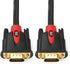 SHD VGA Cable 3Feet, VGA to VGA Monitor Cable HD15 SVGA for PC Laptop TV Projector Black and Red Color...