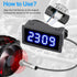 EEEkit 4 Digital Blue LED Tachometer, RPM Speed Meter Digital Motor with Hall Proximity Switch Sensor NPN for Conveyor Belts...
