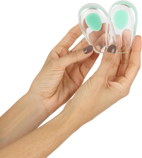 Kids Heel Cups & Heel Inserts for Sever's Disease and Heel Pain Relief | Gel Heel Cushions for Plantar Fasciitis & Achilles Tendonitis, Heel Spurs...