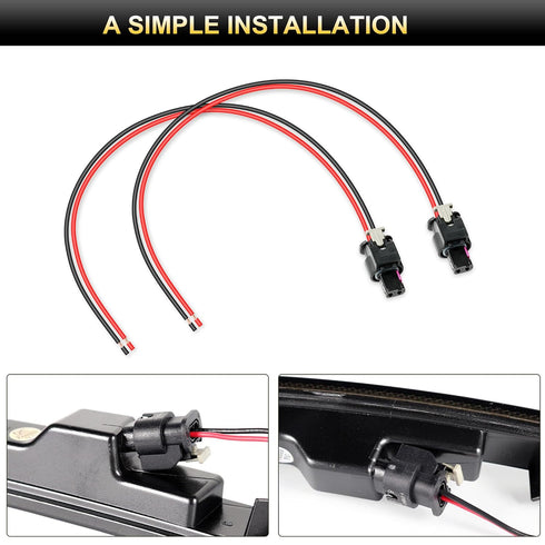 2 Pack Side Marker Pigtail Connector Harness Compatible with Dodge Charger 2015-2022......