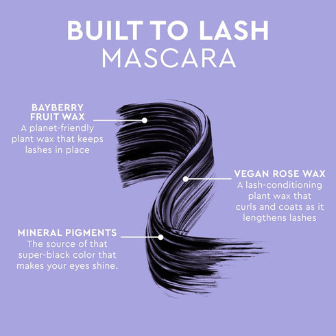 florence by mills Built to Lash Mascara, Black, 0.3 oz / 9 mL...