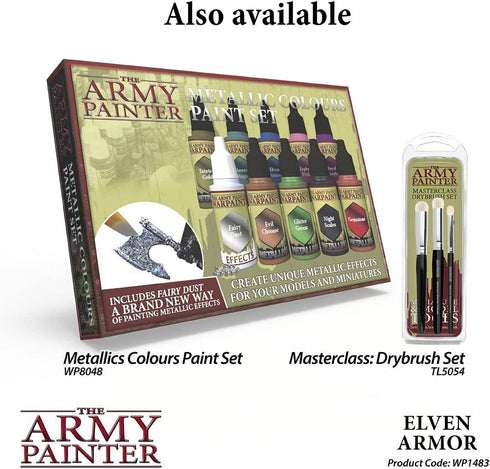 The Army Painter Elven Armour Warpaint - Acrylic Non-Toxic Heavily Pigmented Water Based Paint for Tabletop Roleplaying, Boardgames, and Wargames ...