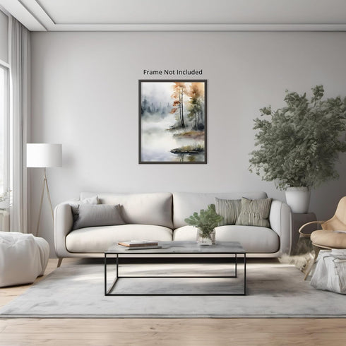 Posterizer 1 pcs- trees and jungle-nature scene style 6-Landscape & Nature Art-Floral Botanical Art- Decor for Home & Office- unframed wall art...