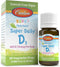 Carlson - Baby's Plant-Based Super Daily D3, Baby Vegetarian Liquid Vitamin D Drops, 400 IU (10 mcg) per Drop, Sourced from Algae, for Infants and...
