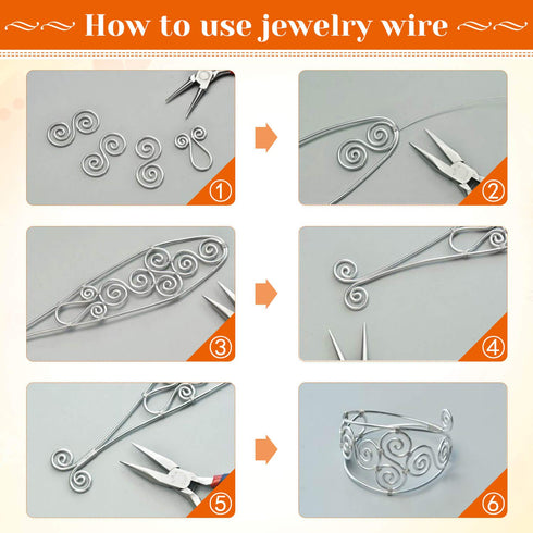 anezus 20 Gauge Jewelry Wire, 28 Yards Craft Wire Tarnish Resistant Copper Beading Wire for Jewelry Making Supplies and Crafting(Silver)...