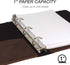 Samsill Vintage Hardback Jr. Book Style 3 Ring Binder, 1 Inch Round Ring, Holds 200 Sheets - Dark Brown...
