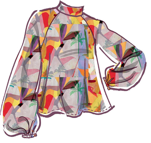 McCall's M8147ZZP Misses' Raglan Sleeve Pullover Blouse Sewing Patterns Kit, Design Code M8147, Sizes L-XXL...
